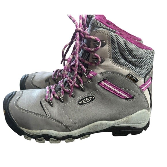 Keen Women’s Purple Gray Utility Aluminum Toe Waterproof Work Boots Shoes Sz 8.5 - Picture 4 of 10